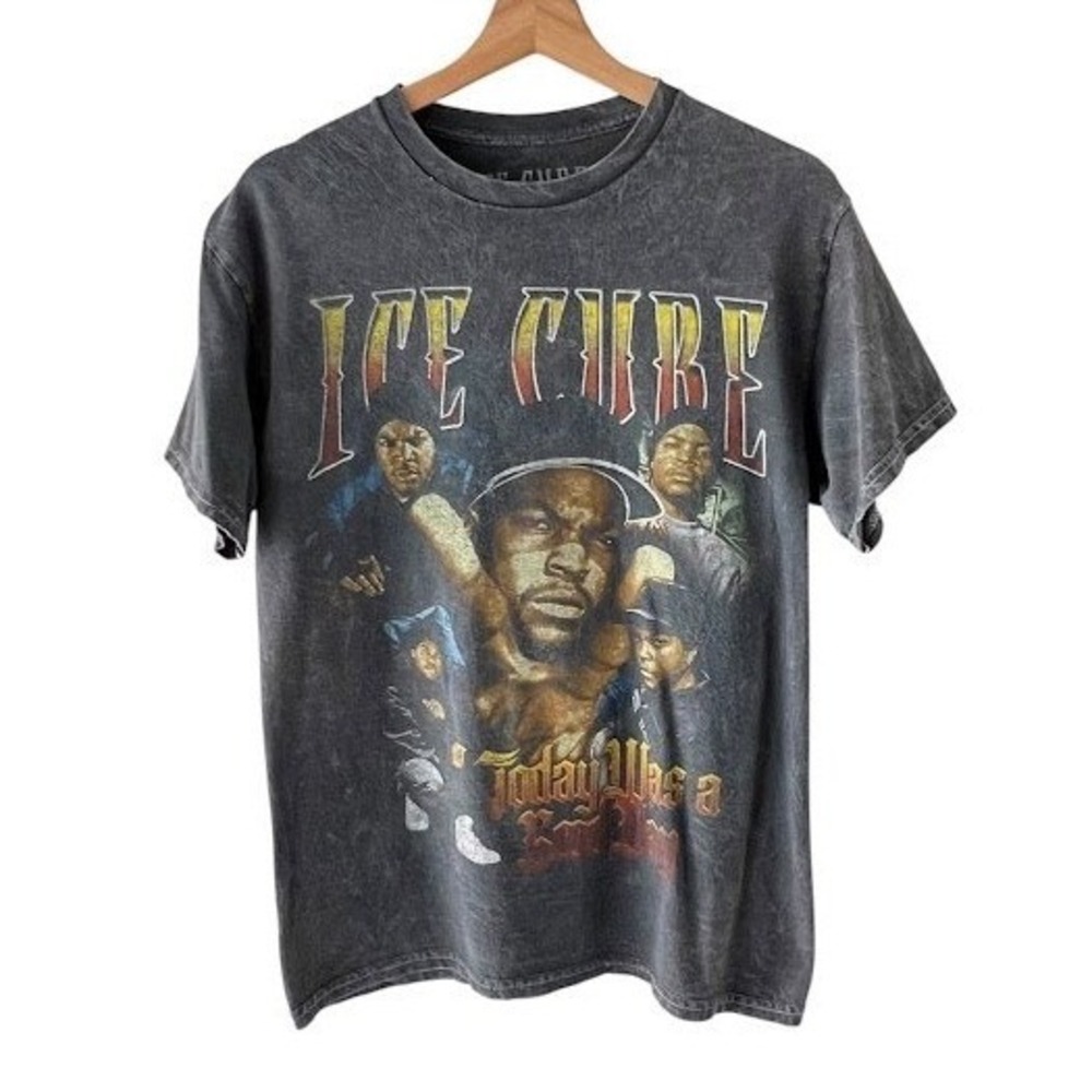 Ice Cube Today‎ Was A Good Day T Shirt Mens M Gray Rap Hip Hop Graphic Tee